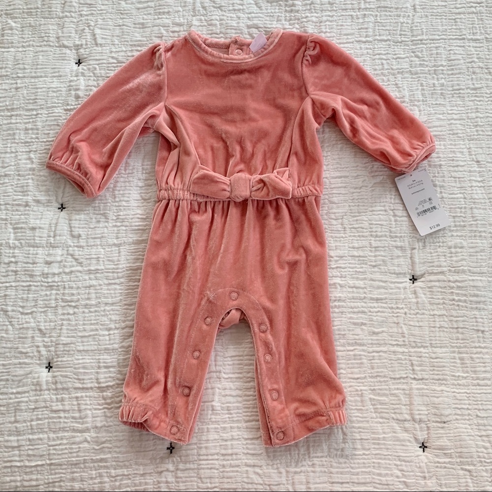 NWT Carter’s Velvet Jumpsuit